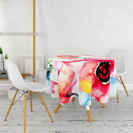 Hermia Mantel con Impresión 3D Multicolor de 160 cm